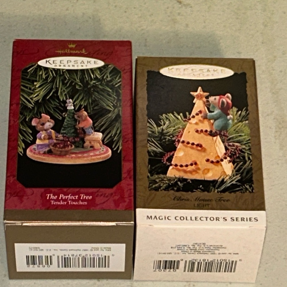2 Vintage Hallmark Keepsake Ornaments